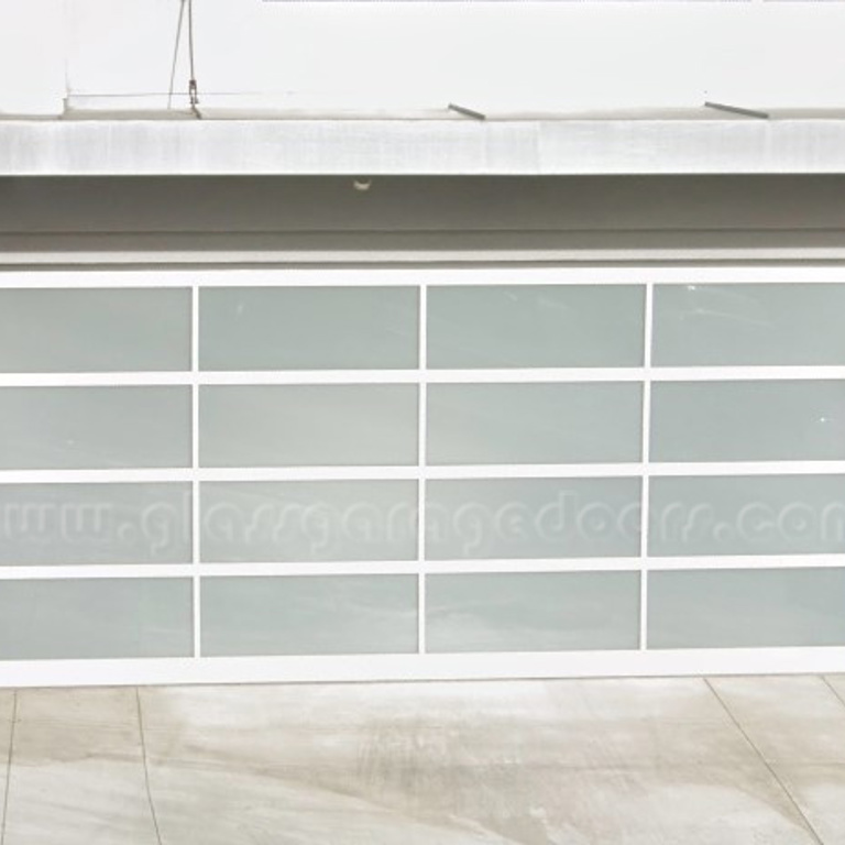 Elegant bp Glass Garage Door enhancing curb appeal of home in Playa del Rey, California