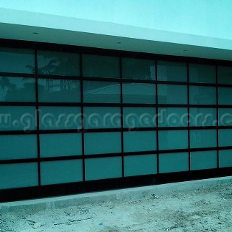 bp Glass Garage Door in Coral Gables Florida, residence