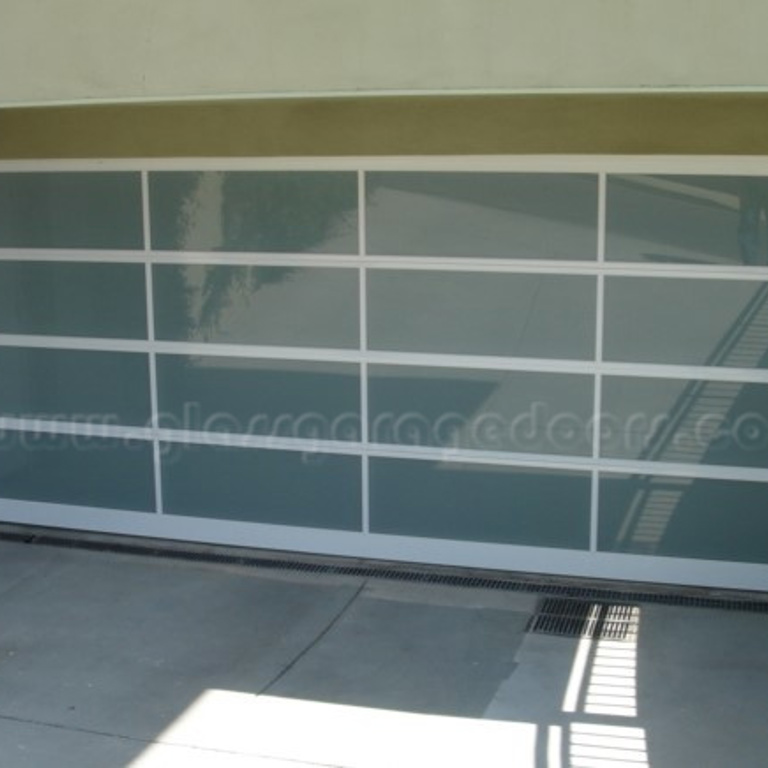 Custom bp - Glass Garage Door installation on upscale Pacific Palisades residence