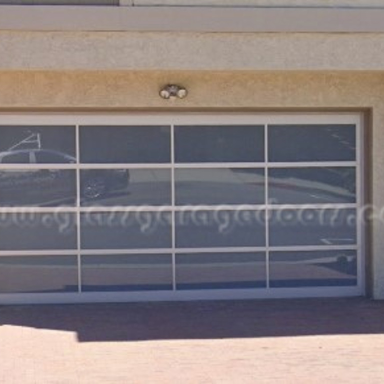 Custom bp Glass Garage Door in Hermosa Beach California, ideal for luxury beach homes