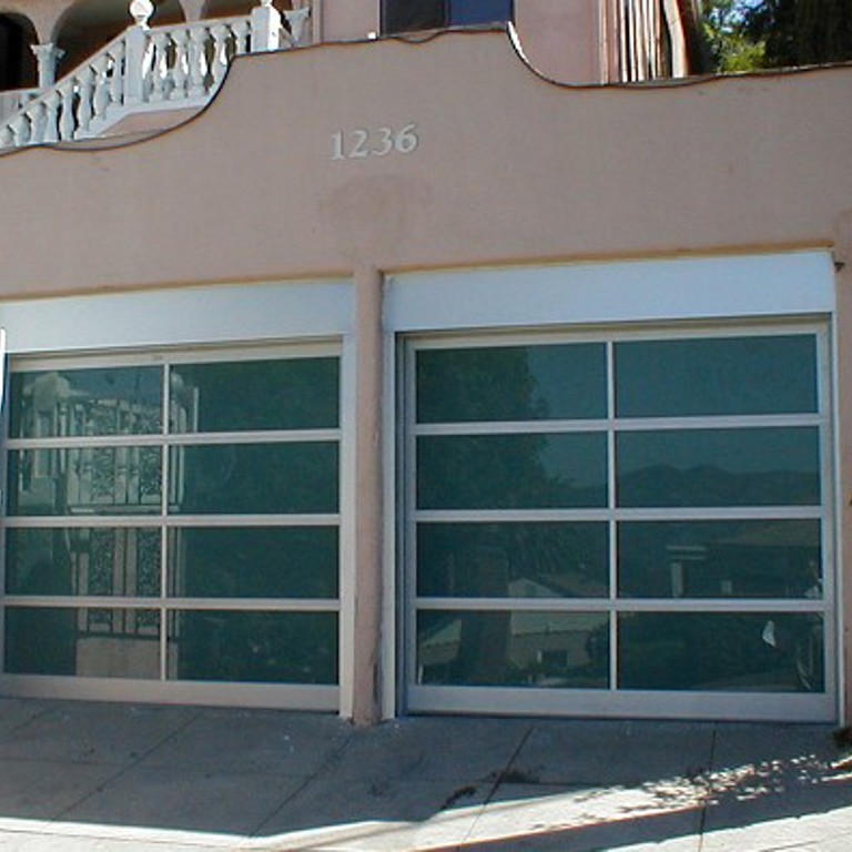 bp Glass Garage Doors in Glendale California residence